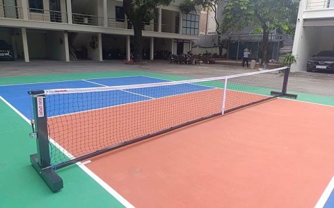 Bộ trụ lưới pickleball Xuki thép 90x90 mm