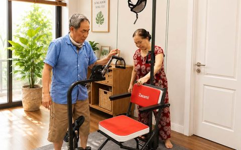 Ghế tập phục hồi chức năng 4 IN 1 cho người tai biến