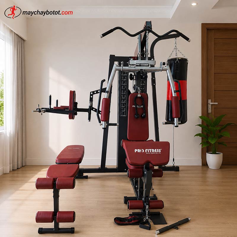 Giàn tập gym đa năng M-918P có bao đấm boxing